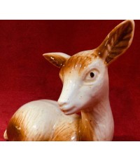 Biche en céramique vintage année 60